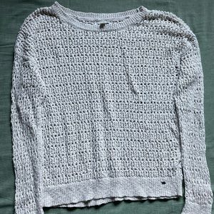 American Eagle Outfitters White Knitted Cardigan